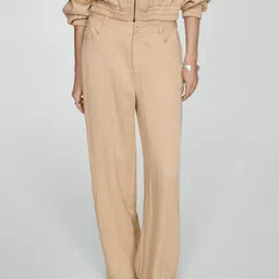 MANGO Women Straight Fit Trousers-picture-3