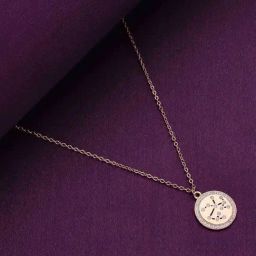 Kai Jewel Sterling Silver Rose Gold Minimalistic Sagittarius Single Zodiac Chain Necklace-image-96