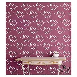 Kayra Decor Leaf 16x24 Inch Wall Design Stencil Painting KHS337-image-95