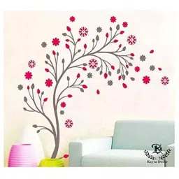 Kayra Decor Waving Flowers 72x36 Inch Wall Design Stencil Painting KHSNT438-image-96