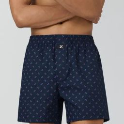 XYXX Infinity Blue Cotton Relaxed Fit Printed Boxers-image-0
