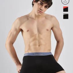 CALVIN KLEIN Black Vintage Indigo Low Rise Trunks - Pack Of 3-picture-19