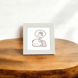 Anikmart White Anime Printed MDF Table Photo Frame image 4