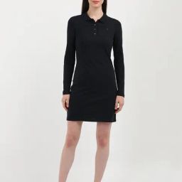 TOMMY HILFIGER Navy Cotton Regular Fit T Shirt Dress-image-6