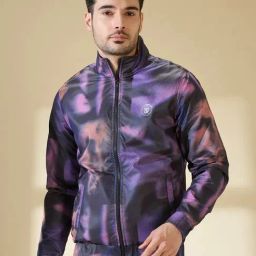 Being Human Black Slim Fit Tie-Dye Jacket-image-31
