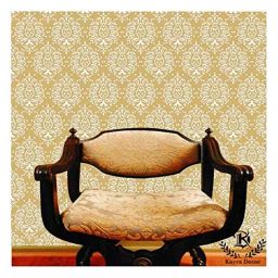 Kayra Decor Damask 16x24 Inch Wall Design Stencil Painting KHSNT093-image-42