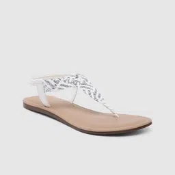 Inc 5 Women Textured Open Toe Flats-23