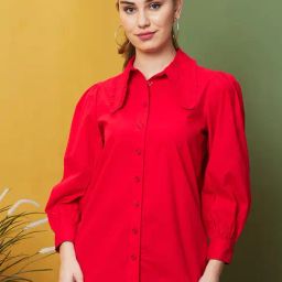 Globus Red Cotton Shirt-image-34