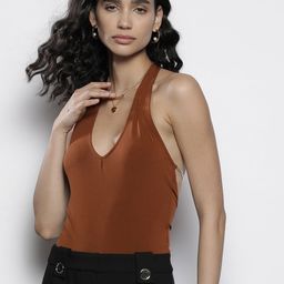 NA-KD Women Solid Styled Back Bodysuit-image-89