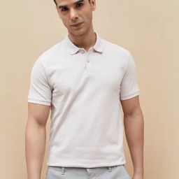 Code By Lifestyle Pink Regular Fit Polo T-Shirt-image-9