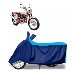 Auto Pearl Two Wheeler Cover for Royal Enfield Bullet Trials 350 - Cyan, Blue-image-13