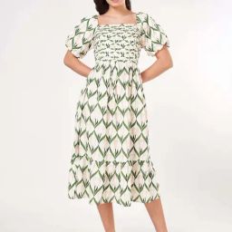 Honey By Pantaloons Marshmallow Cotton Slim Fit Printed Dress-image-39
