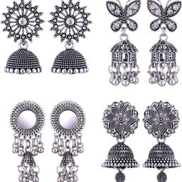 Sangria Alloy Silver-Plated Earrings-image-62