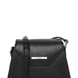CALVIN KLEIN Black Daily Dressed Flap Medium Cross Body Bag-33