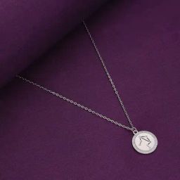 Kai Jewel Sterling Silver Minimalistic Libra Single Zodiac Chain Necklace-image-35