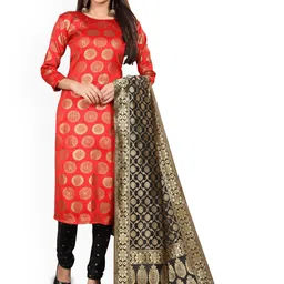 Moda Rapido Woven Design Jacquard Unstitched Dress Material-image-7