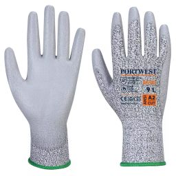 Portwest LR PU Cut Resistant Gloves Grey Color, XXXL Size, A620GRRXXXL (Pack of 1 Pair)-21