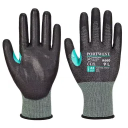 Portwest CS VHR18 PU Cut Resistant Gloves Black Color, XXL Size, A660K8RXXL (Pack of 1 Pair)-picture-5
