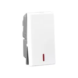 Legrand Switch with Indicator Allzy 16 Amp 1 Way 1 Module Glossy White, 6811 05 (Pack of 20 Pcs) image 2