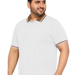 VEIRDO Polo Collar Pure Cotton T-shirt-image-69