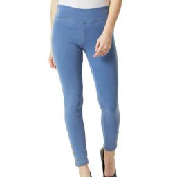 Miss Chase Blue Cotton High Rise Jeggings-image-50