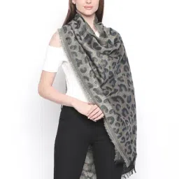 Style Quotient Silver & Beige Printed Shawl-picture-41
