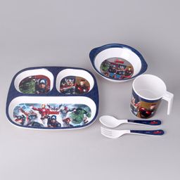 Marvel Avenger 5 Pieces Kids Dinner Set - Multicolour-17