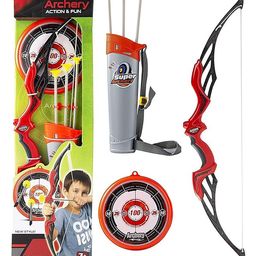 AKN TOYS Super Archery Bow and Arrow Set with Dart Target Board, Colourful with 3 Suction Cup Tip Arrows Super Archery Bow and Arrow Set with Dart Target Board, Colourful with 3 Suction Cup Tip Arrows-14