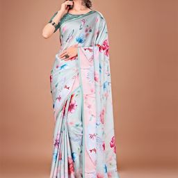 Avyay Creation Kalamkari Georgette Banarasi Saree-image-69