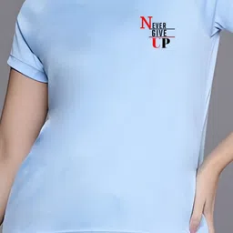 TRENDSATTIRE Typography Printed Round Neck T-shirt image 3