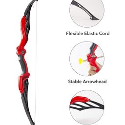 AKN TOYS Super Archery Bow and Arrow Set with Dart Target Board, Colourful with 3 Suction Cup Tip Arrows Super Archery Bow and Arrow Set with Dart Target Board, Colourful with 3 Suction Cup Tip Arrows image 2
