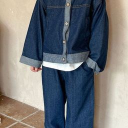 LULU & SKY Unisex Kids without Crop Tailored Jacket with Patchwork image 2