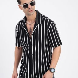SHOWOFF Men Standard Opaque Striped Casual Shirt-picture-36