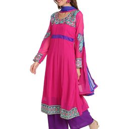 Moda Rapido Embroidered Silk Georgette Semi-Stitched Dress Material-picture-41