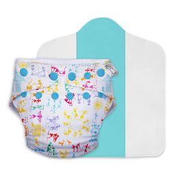SuperBottoms Cloth Diapers Combo Pack of 4 Freesize With 4 organic cotton inserts/ pads - Multicolour image 5