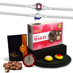 DeoDap Unisex 4 Pieces Rakhi Gift Set-28