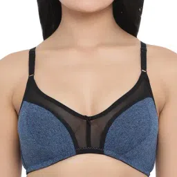 Clovia Blue Non Wired Non Padded Full Coverage Bra-picture-41