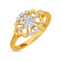 Kisna Diamond & Gold Jewellery Shantel 14k (585) Diamond & Gold Ring For Women-picture-27