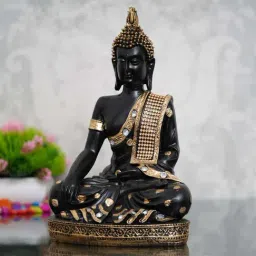 eCraftIndia Handcrafted Meditating Decorative Buddha-24