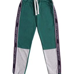 Jack & Jones Junior Posy Green Cotton Color Block Pattern Joggers-image-52