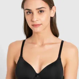 Jockey Black Non Wired Padded T-Shirt Bra-21