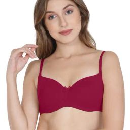 Jockey Red Non Wired Padded T-Shirt Bra-image-15