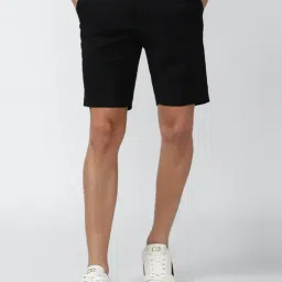 Peter England Black Slim Fit Shorts-picture-14