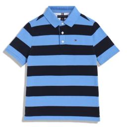Tommy Hilfiger Blue Cotton Regular Color Block Polo-picture-47