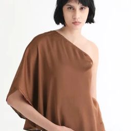 RAREISM Brown Polyester Solid Sleeveless Top-image-35