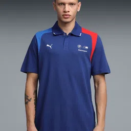 PUMA Motorsport Bmw Mms Polo Collar Cotton Sports T-shirt-image-28