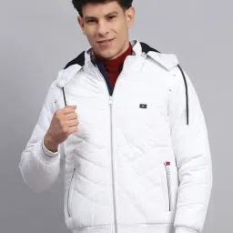 Monte Carlo White Regular Fit Quilted Hooded Jacket-picture-11
