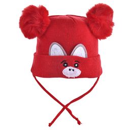 SHOP FRENZY Unisex Kids Printed Woollen Beanie-16