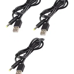 Invento 0.7 mtr Long USB 2.0 Male Plug to 5V DC Barrel Power Jack Male 2.5mm x 0.8mm Cable Cord-23