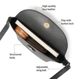 Fastrack Catch Me If You Can Black Small Cross Body Bag image 5